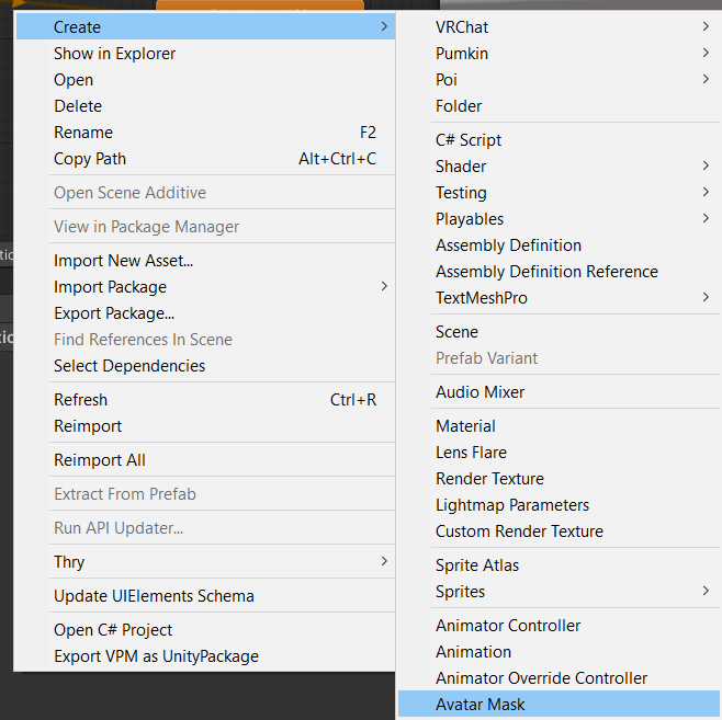 Creating an Avatar Mask