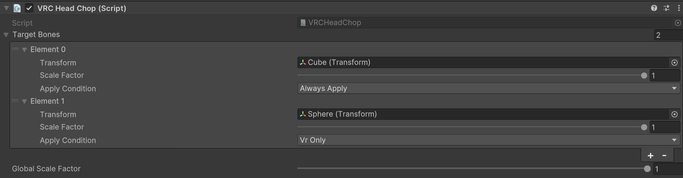 The Head Chop Component
