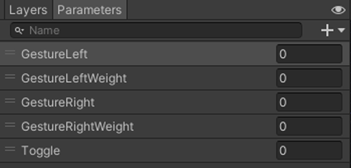 A parameter labeled Toggle added to local animator parameters as a Float