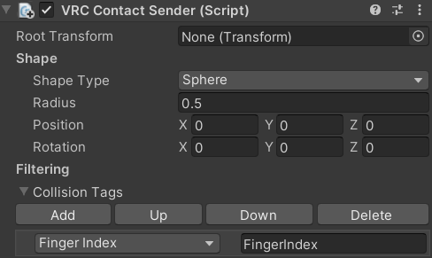An example VRC Contact Sender
